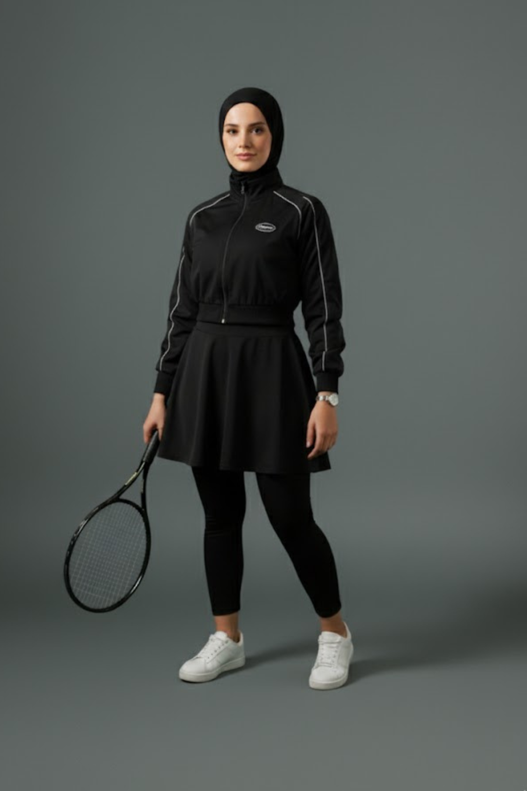 Tenue de tennis voilée