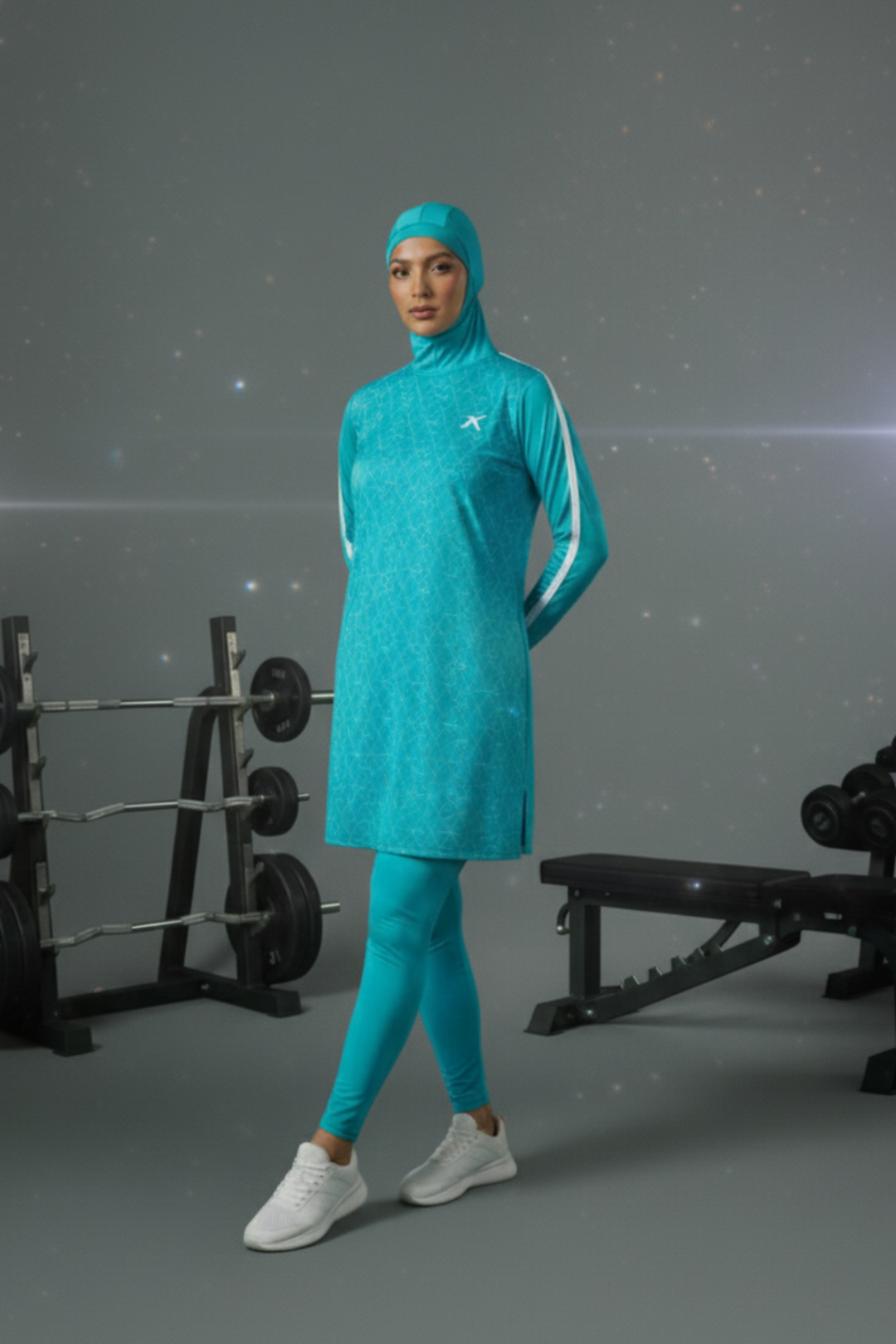Tenue de gym voilée