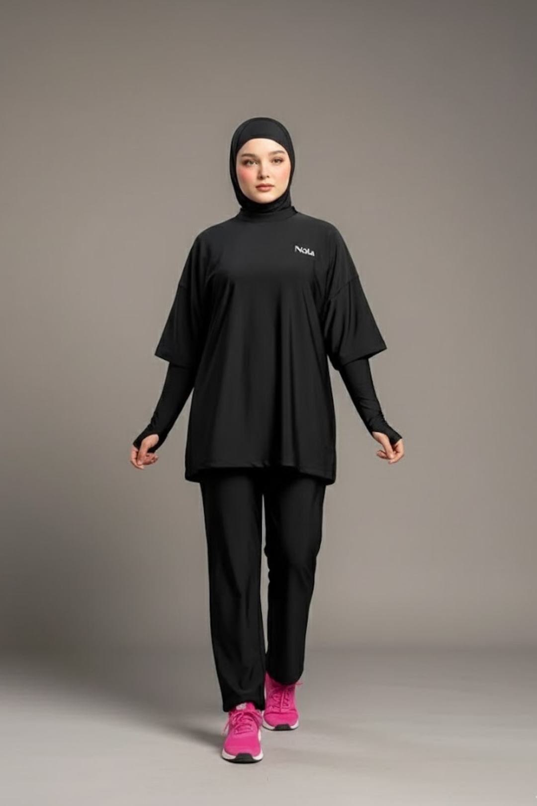 NOLA Activewear par Rawnaqe – Ensemble Modeste 3 pièces